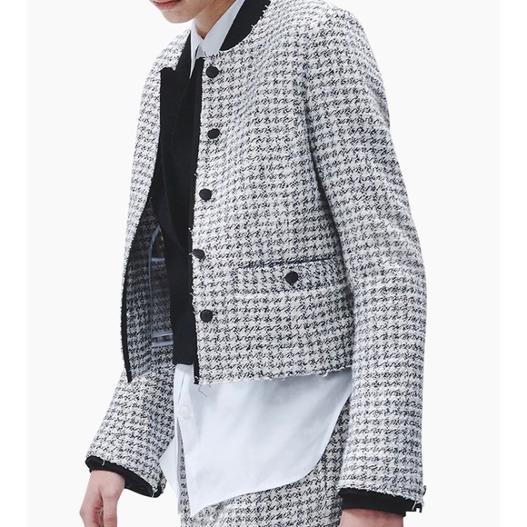 Rag & Bone collarless houndstooth blazer NEW - Picture 5 of 8